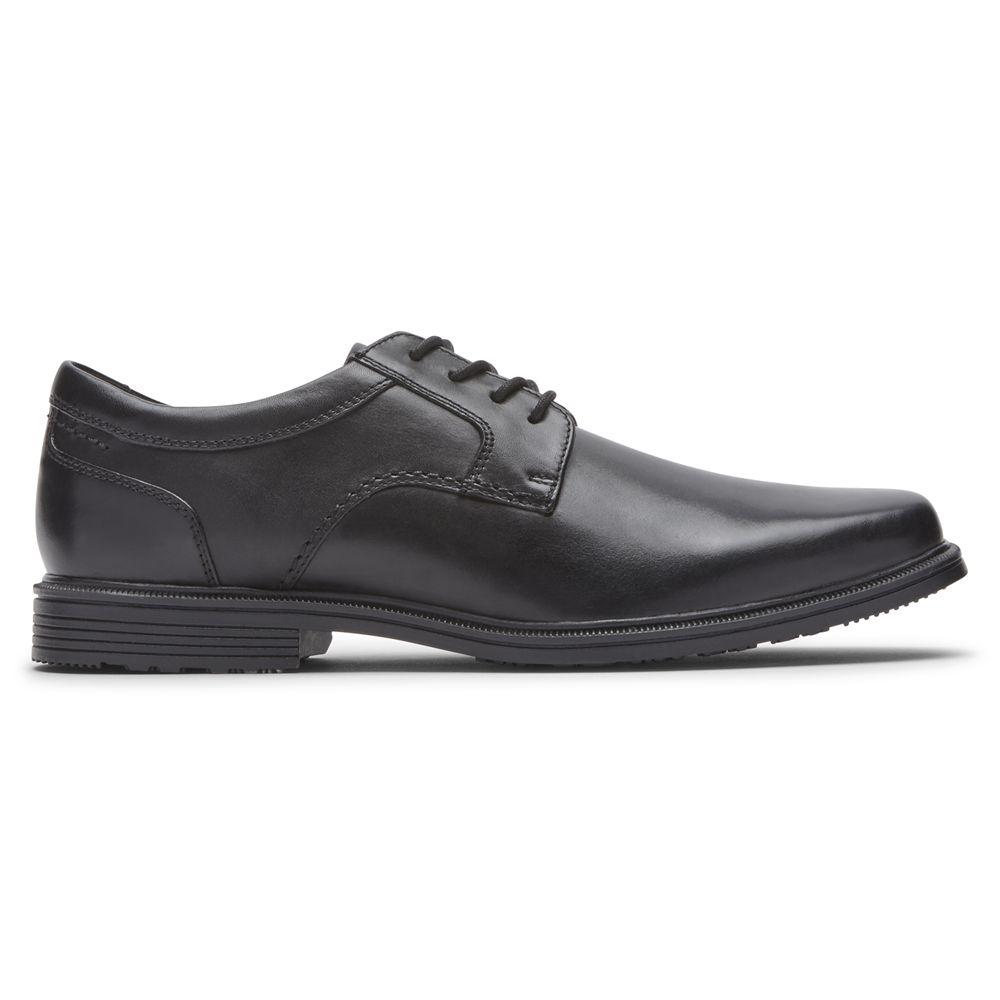 Sapatos Oxford Rockport Taylor Plain Toe Waterproof Homem - Pretas ( 691-SOGVAM )